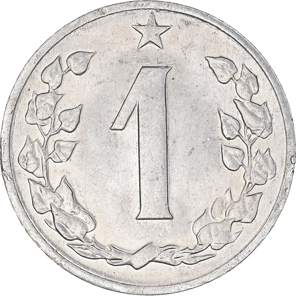 Coin, Czechoslovakia, Haler, 1962, MS(60-62), Aluminum, KM:51