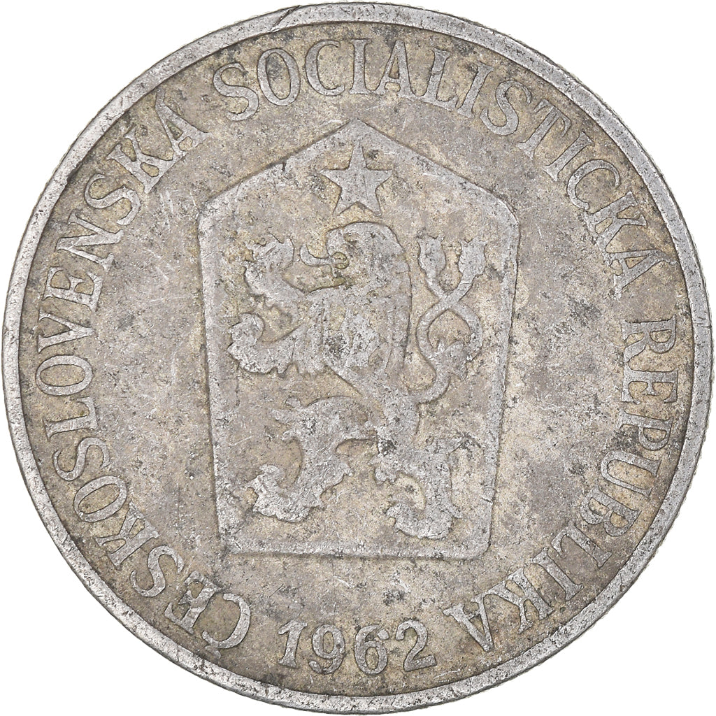 Coin, Czechoslovakia, 25 Haleru, 1962, VF(20-25), Aluminum, KM:54