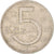 Moneta, Czechosłowacja, 5 Korun, 1973, EF(40-45), Miedź-Nikiel, KM:60
