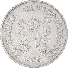 Coin, Czechoslovakia, 5 Haleru, 1953, EF(40-45), Aluminum, KM:37