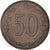 Coin, Czechoslovakia, 50 Haleru, 1970, AU(50-53), Bronze, KM:55.1