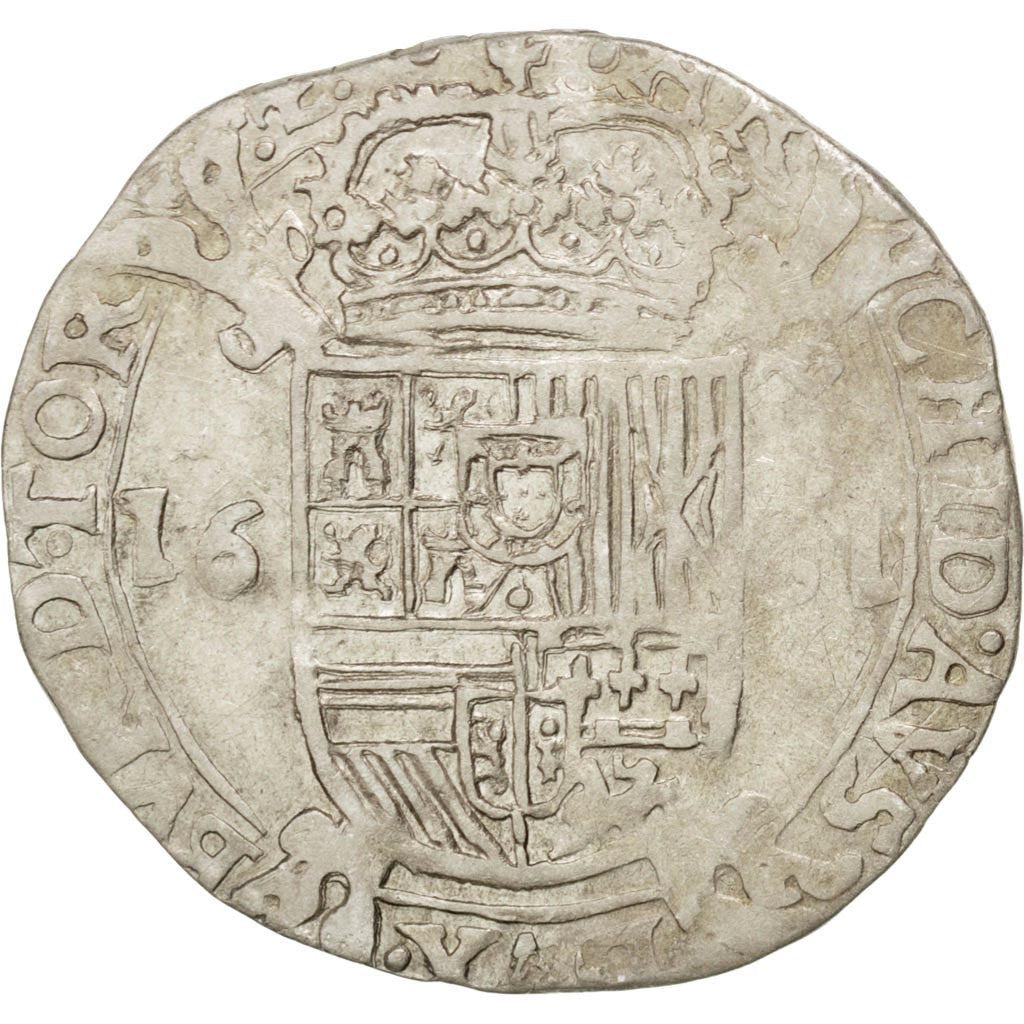 Monnaie, Pays-Bas espagnols, TOURNAI, Escalin, 6 Sols, 1631, Tournai, TTB