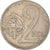 Moneda, Checoslovaquia, 2 Koruny, 1973, MBC+, Cobre - níquel, KM:75