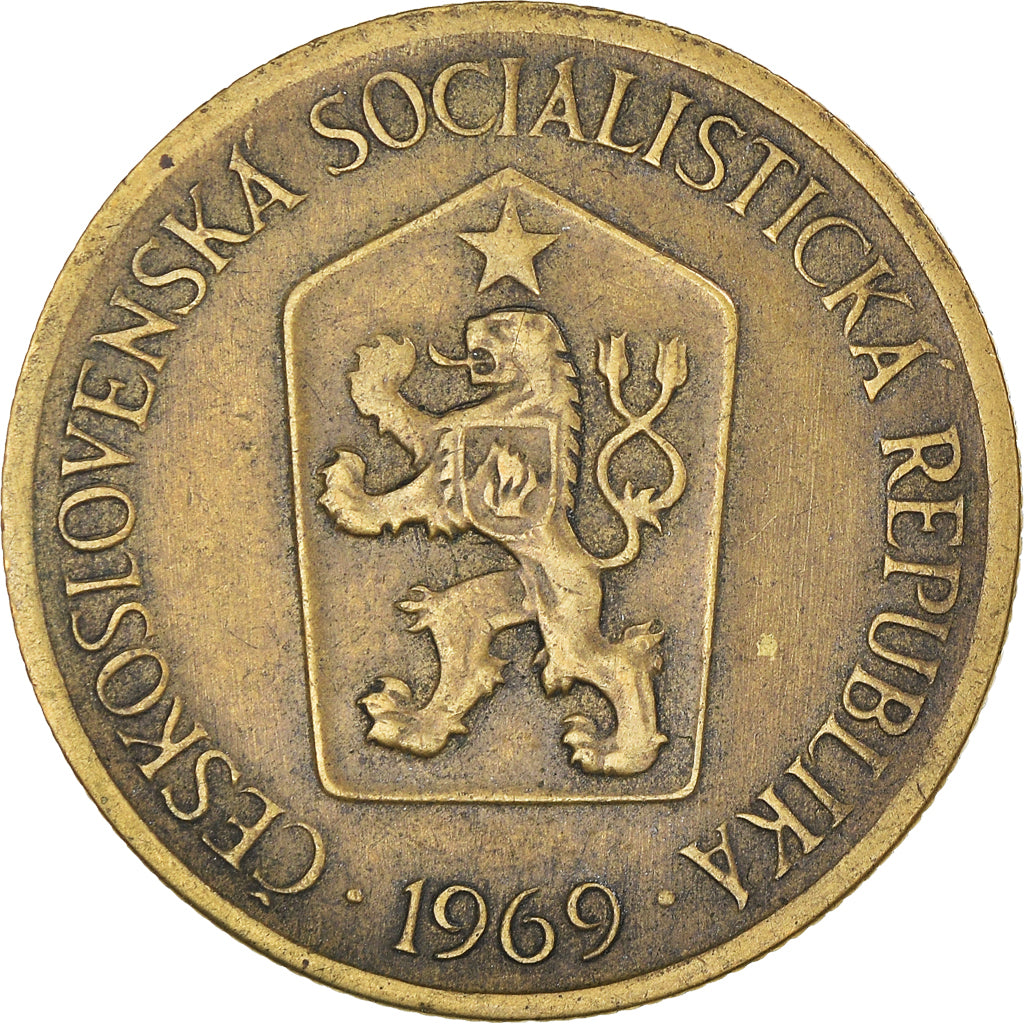 Moneta, Cecoslovacchia, Koruna, 1969, BB, Alluminio-bronzo, KM:50