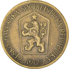 Moneta, Cecoslovacchia, Koruna, 1969, BB, Alluminio-bronzo, KM:50