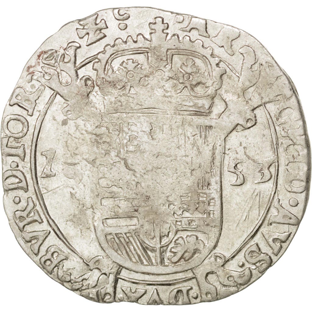 Belgium, Escalin, 1653, Tournai, KM #41, VF(30-35), Silver, 4.78