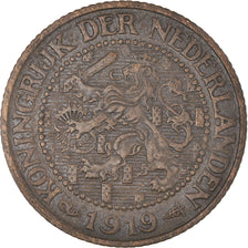 Coin, Netherlands, Wilhelmina I, 2-1/2 Cent, 1919, EF(40-45), Bronze, KM:150