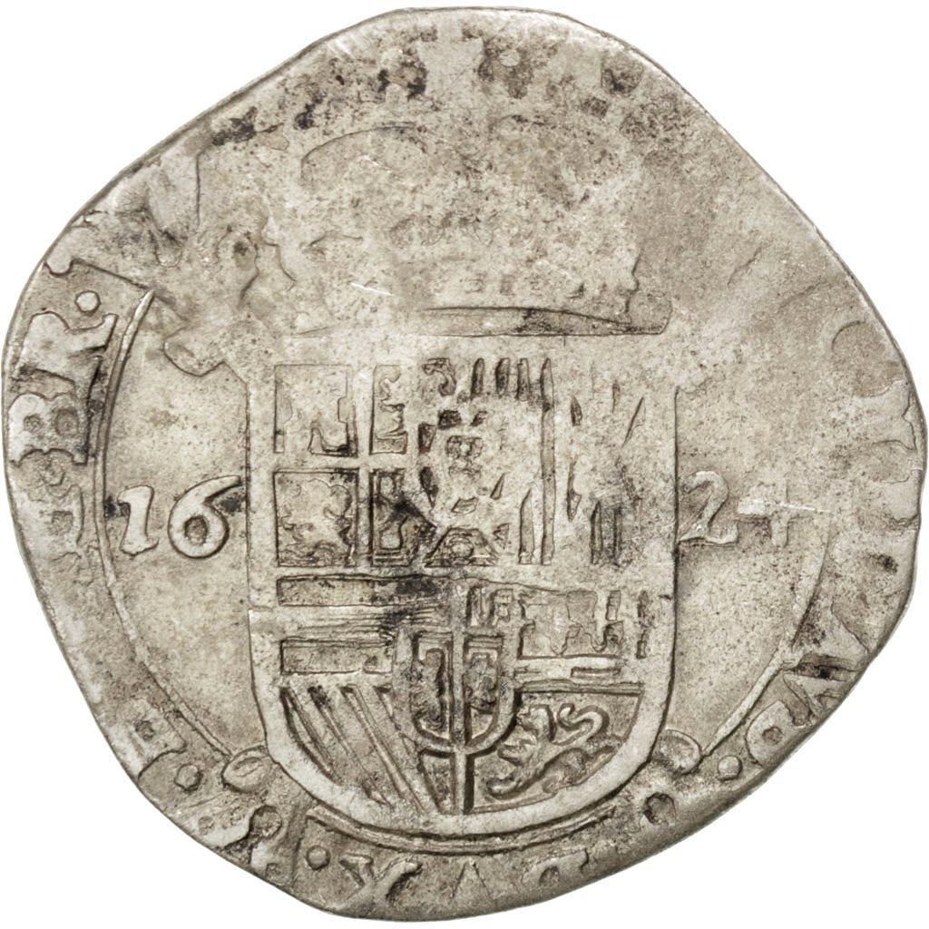 Paesi Bassi Spagnoli, BRABANT, Escalin, 1624, Brabant, MB, Argento, KM:52.3