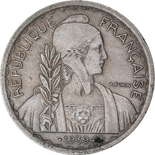 Moeda, INDOCHINA FRANCESA, 20 Cents, 1939, Paris, VF(30-35), Cobre-níquel