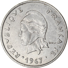 Coin, French Polynesia, 20 Francs, 1967, Paris, EF(40-45), Nickel, KM:6