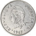 Coin, French Polynesia, 20 Francs, 1967, Paris, EF(40-45), Nickel, KM:6