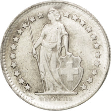 SWITZERLAND, 1/2 Franc, 1948, Bern, KM #23, AU(50-53), Silver, 18.2, 2.54