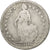 Moneda, Suiza, Franc, 1877, Bern, BC, Plata, KM:24