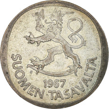 Coin, Finland, Markka, 1967, VF(30-35), Silver, KM:49