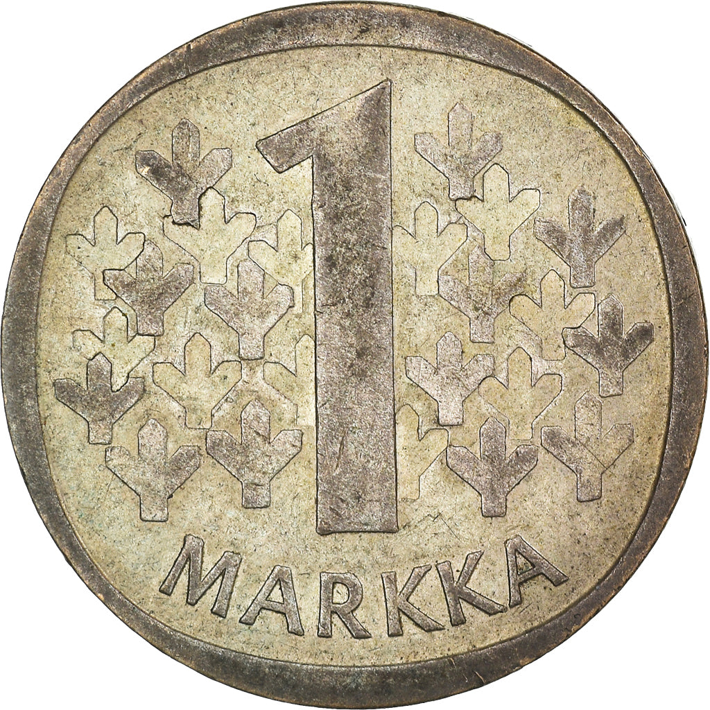 Coin, Finland, Markka, 1967, VF(30-35), Silver, KM:49