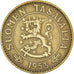 Moneta, Finlandia, 50 Markkaa, 1953, MB+, Alluminio-bronzo, KM:40
