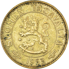 Coin, Finland, 50 Markkaa, 1953, EF(40-45), Aluminum-Bronze, KM:40