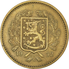 Coin, Finland, 10 Markkaa, 1932, EF(40-45), Aluminum-Bronze, KM:32a