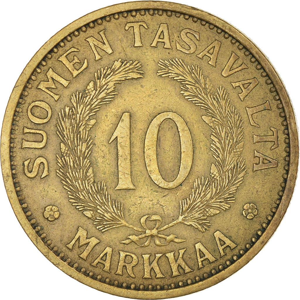 Coin, Finland, 10 Markkaa, 1932, EF(40-45), Aluminum-Bronze, KM:32a
