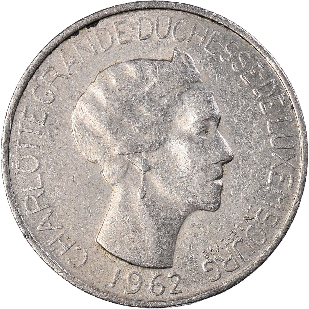 Munten, Luxemburg, Charlotte, 5 Francs, 1962, FR+, Cupro-nikkel, KM:51
