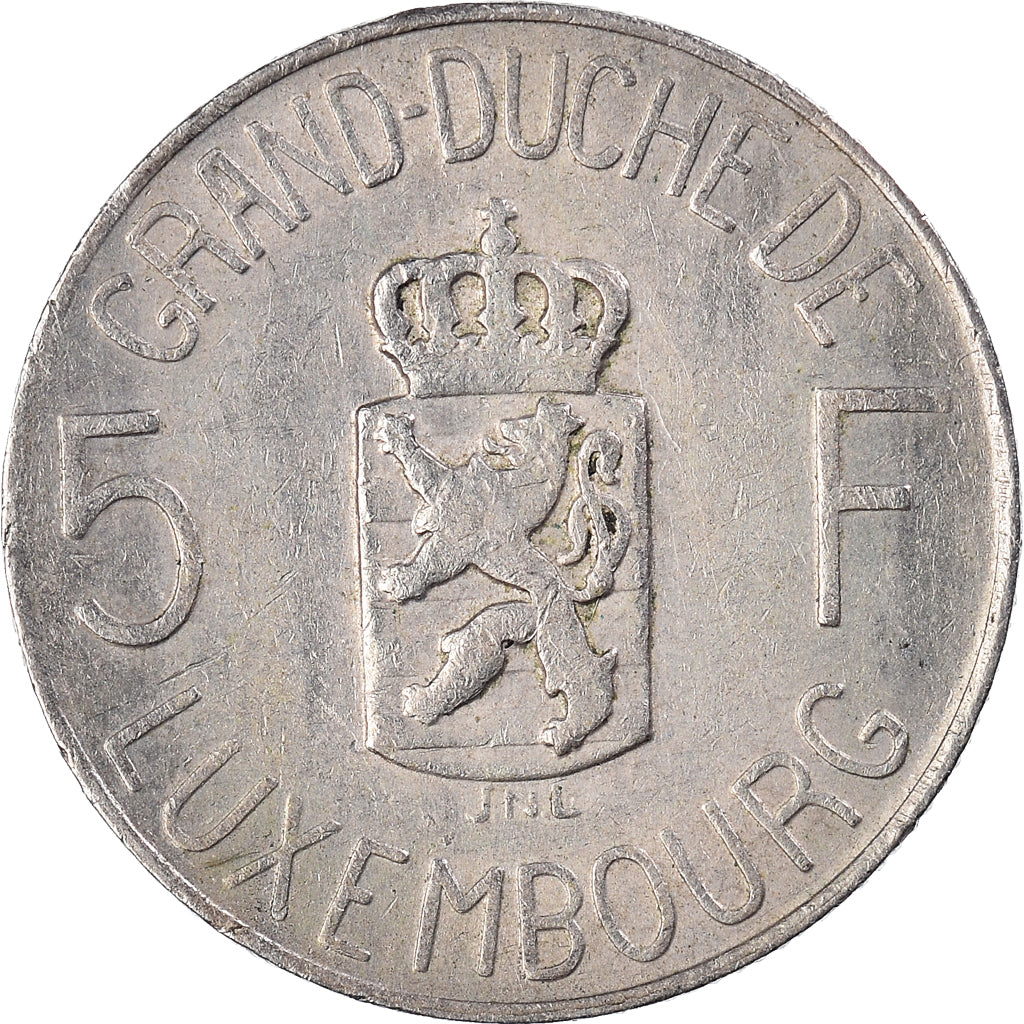 Munten, Luxemburg, Charlotte, 5 Francs, 1962, FR+, Cupro-nikkel, KM:51