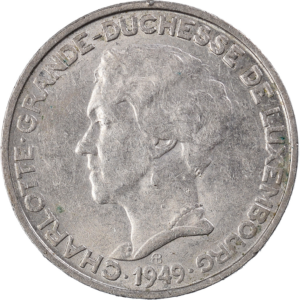Monnaie, Luxembourg, Charlotte, 5 Francs, 1949, TTB, Cupro-nickel, KM:50