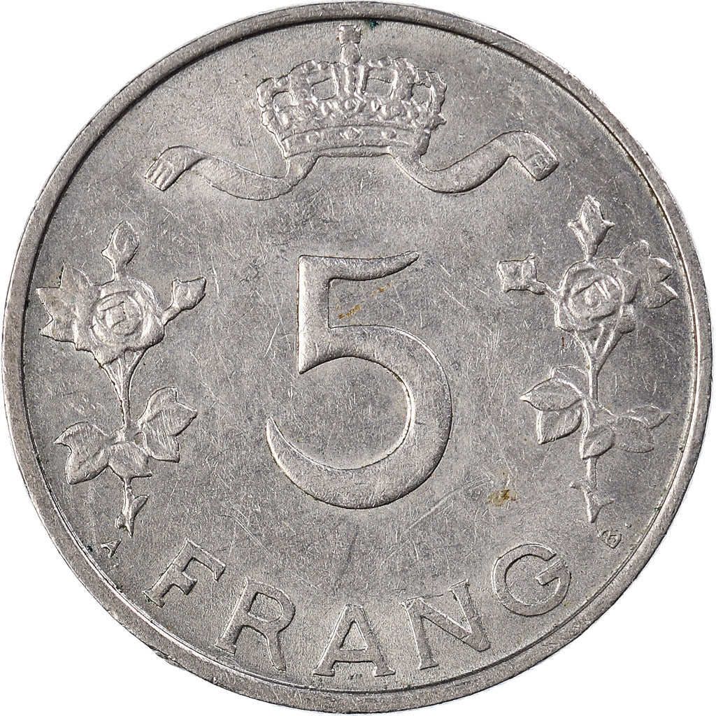 Monnaie, Luxembourg, Charlotte, 5 Francs, 1949, TTB, Cupro-nickel, KM:50