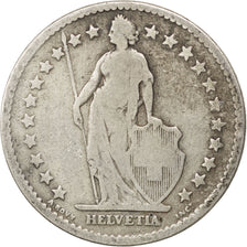 SWITZERLAND, 2 Francs, 1874, Bern, KM #21, VF(20-25), Silver, 27.4, 9.64