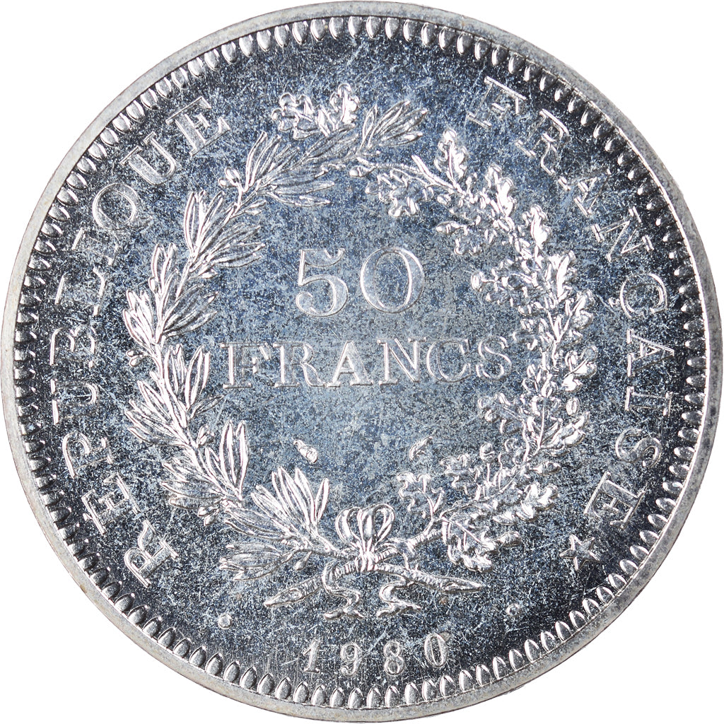 Monnaie, France, Hercule, 50 Francs, 1980, Paris, FDC, FDC, Argent, KM:941.1