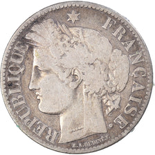 Coin, France, Cérès, 2 Francs, 1871, Paris, VF(20-25), Silver, KM:817.1