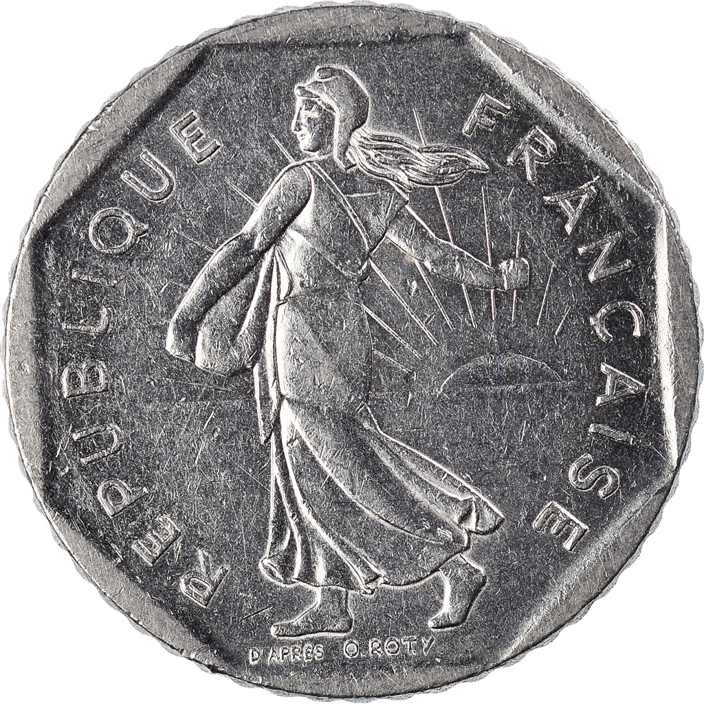 Coin, France, Semeuse, 2 Francs, 1988, FDC, MS(65-70), Nickel, KM:942.1