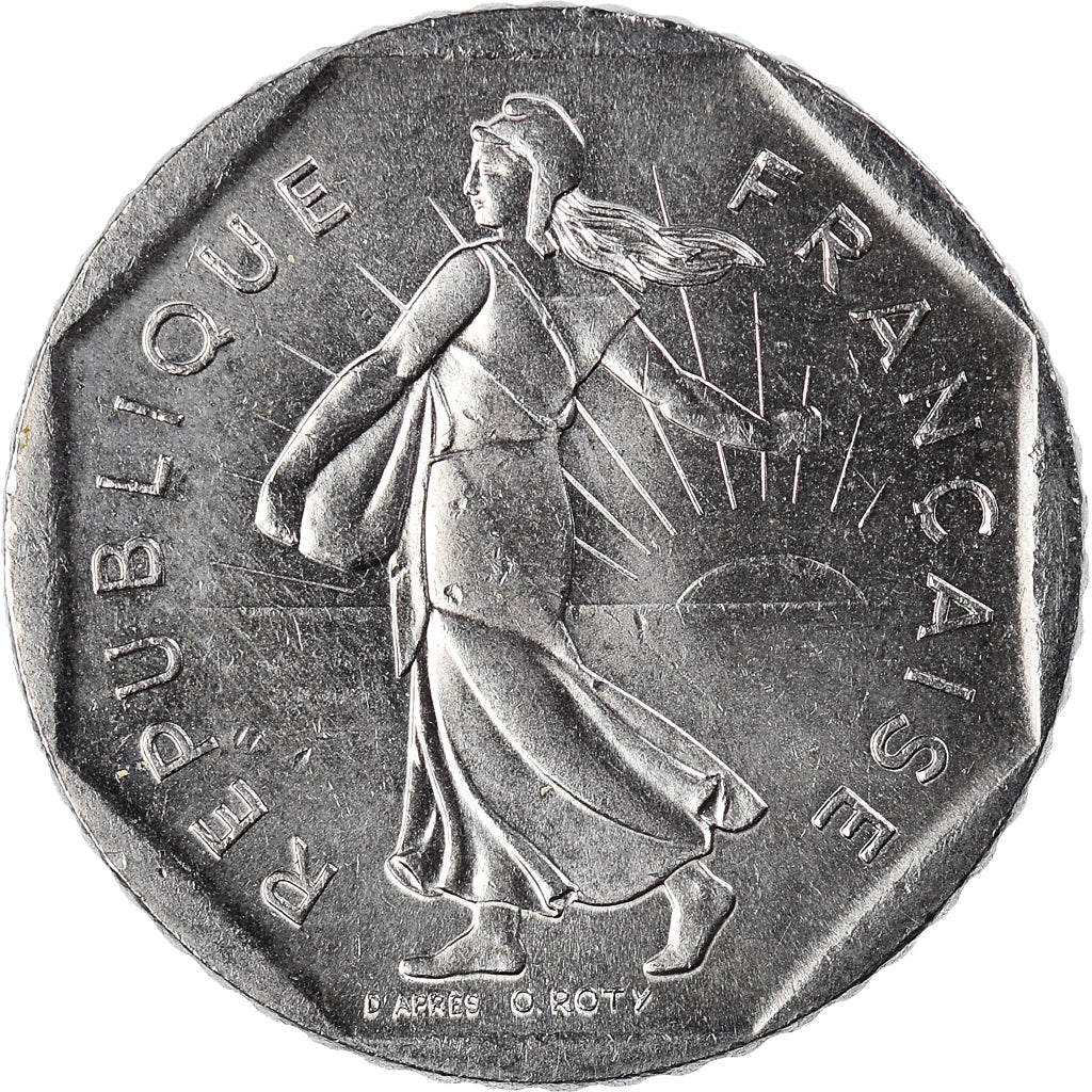 Coin, France, Semeuse, 2 Francs, 1992, FDC, MS(65-70), Nickel, KM:942.2