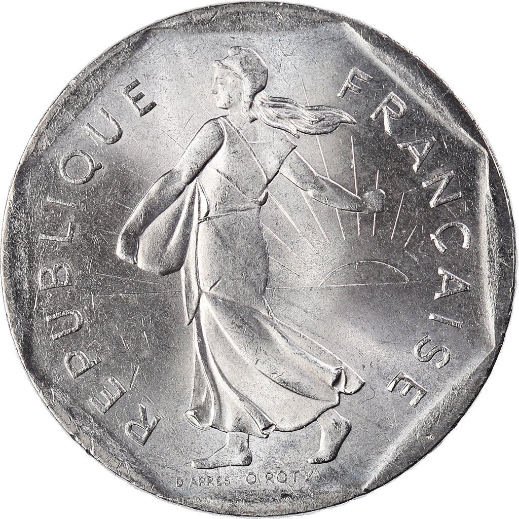 Coin, France, Semeuse, 2 Francs, 1993, FDC, MS(65-70), Nickel, KM:942.2