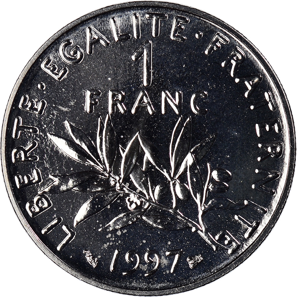 Monnaie, France, Semeuse, Franc, 1997, BU, FDC, Nickel, KM:925.2