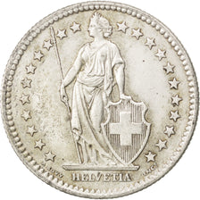 SWITZERLAND, 2 Francs, 1959, Bern, KM #21, AU(55-58), Silver, 27.4, 10.02
