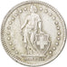 SWITZERLAND, 2 Francs, 1959, Bern, KM #21, AU(55-58), Silver, 27.4, 10.02