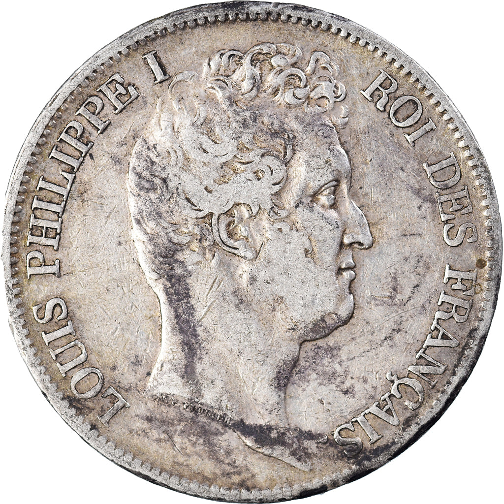 Coin, France, Louis-Philippe, 5 Francs, 1831, Lille, VF(30-35), Silver