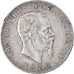 Moeda, Itália, Vittorio Emanuele II, 5 Lire, 1876, Rome, EF(40-45), Prata