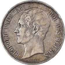 Coin, Belgium, Leopold I, 5 Francs, 5 Frank, 1849, EF(40-45), Silver, KM:3.2