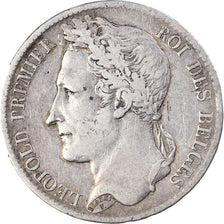 Coin, Belgium, Leopold I, 5 Francs, 5 Frank, 1833, VF(30-35), Silver, KM:3.1