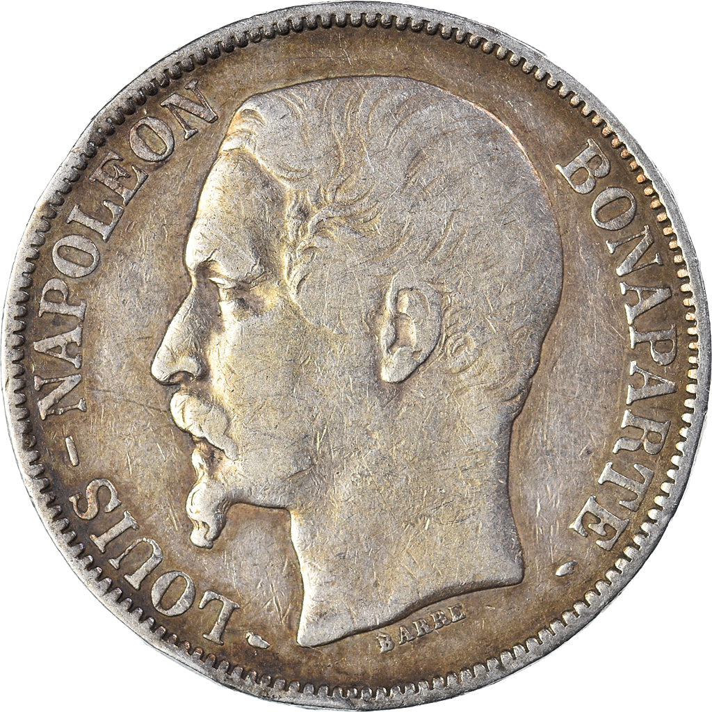 Coin, France, Napoléon III, 5 Francs, 1852, Paris, VF(20-25), Silver, KM:773.1