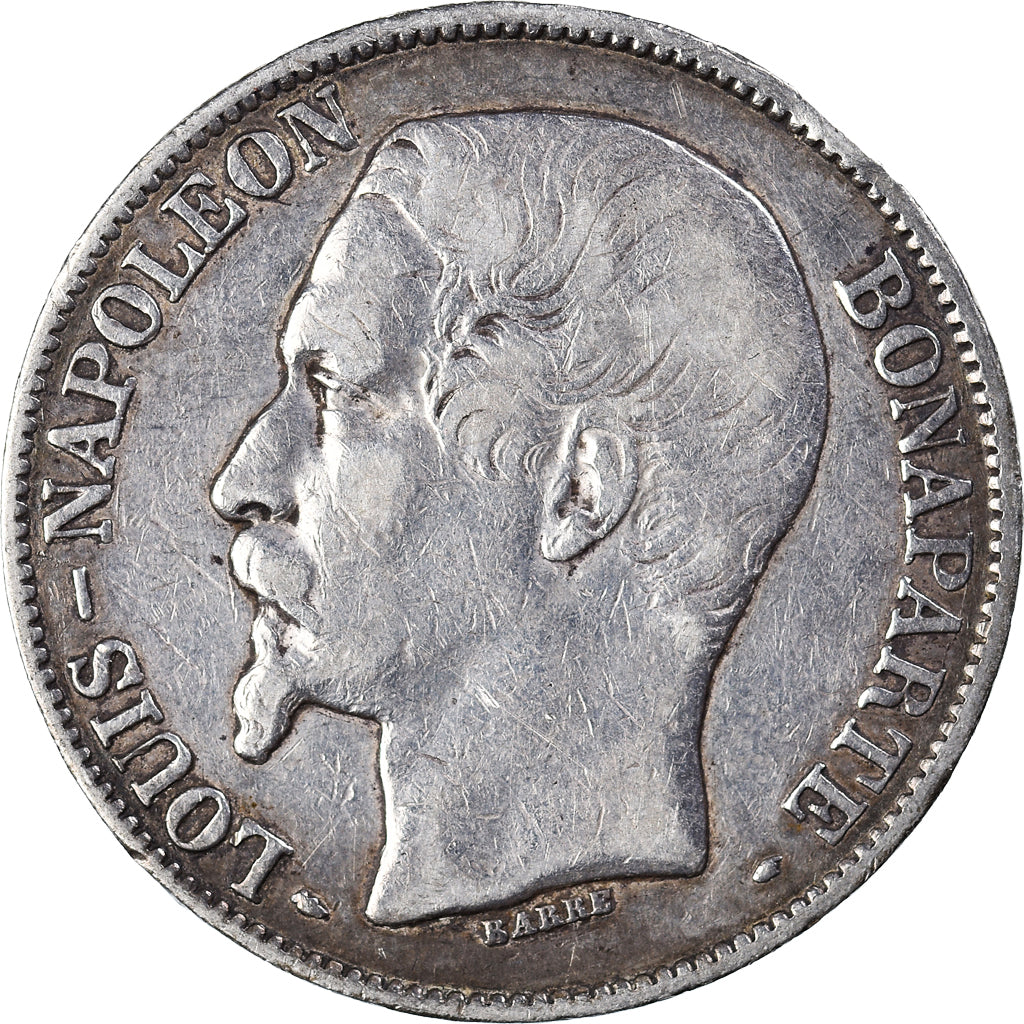 Coin, France, Napoléon III, 5 Francs, 1852, Paris, VF(20-25), Silver, KM:773.1