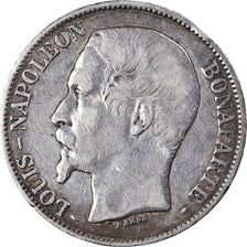 Coin, France, Napoléon III, 5 Francs, 1852, Paris, VF(20-25), Silver, KM:773.1