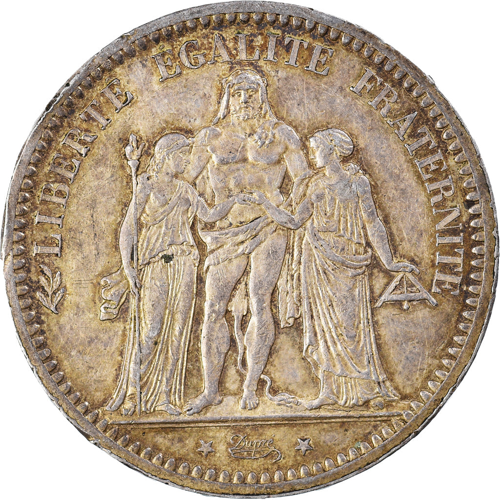 Coin, France, Hercule, 5 Francs, 1873, Paris, EF(40-45), Silver, KM:820.1
