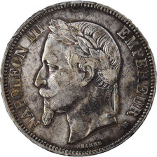 Coin, France, Napoléon III, 5 Francs, 1867, Strasbourg, EF(40-45), Silver