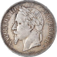 Monnaie, France, Napoléon III, 5 Francs, 1867, Strasbourg, TTB, Argent