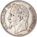 Moeda, França, Napoléon III, 5 Francs, 1868, Strasbourg, EF(40-45), Prata