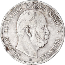 Coin, German States, PRUSSIA, Wilhelm I, 5 Mark, 1876, Hannover, VF(20-25)