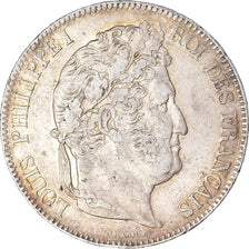Coin, France, Louis-Philippe, 5 Francs, 1833, Lille, EF(40-45), Silver