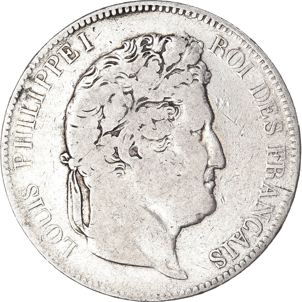 Monnaie, France, Louis-Philippe, 5 Francs, 1833, Bayonne, TB, Argent, KM:749.8